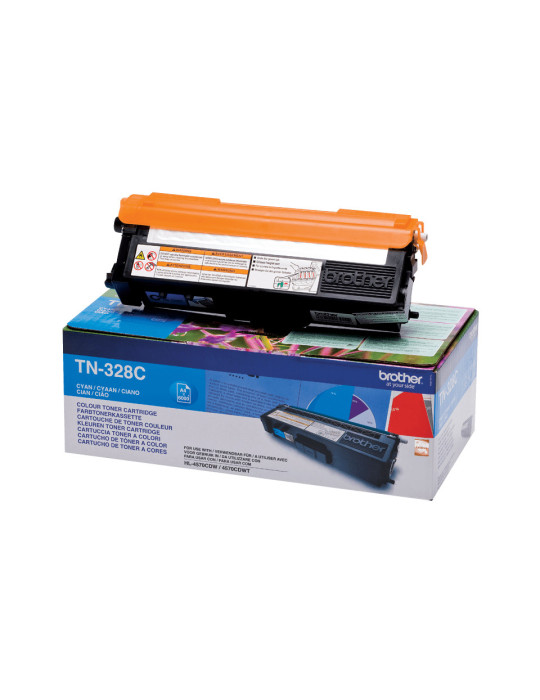 Brother TN-328C värikasetti 1 kpl Alkuperäinen Syaani