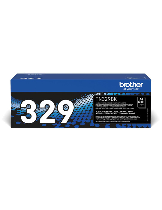 Brother TN-329BK Tonerkassett 1 styck Original Svart