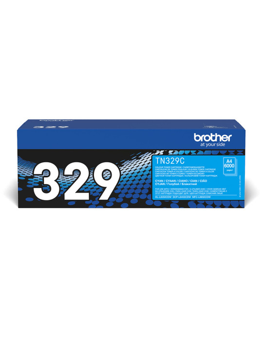 Brother TN-329C värikasetti 1 kpl Alkuperäinen Syaani