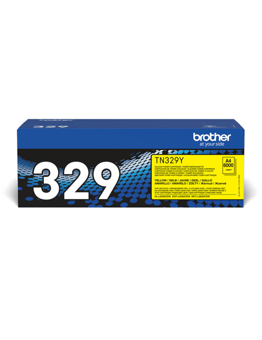 Brother TN-329Y Tonerkassett 1 styck Original Gul