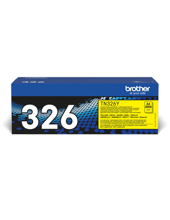 Brother TN-326Y värikasetti 1 kpl Alkuperäinen Keltainen