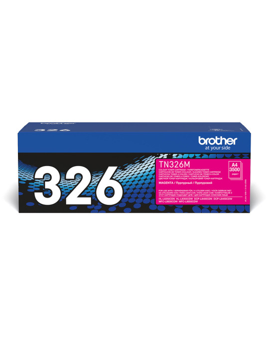 Brother TN-326M värikasetti 1 kpl Alkuperäinen Magenta