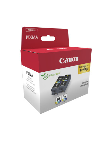 Canon 1511B025 mustekasetti 2 kpl Alkuperäinen musta, Syaani, Magenta, Keltainen