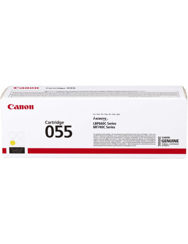 Canon 055 värikasetti 1 kpl Alkuperäinen Keltainen