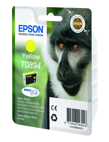 Epson Monkey Yksittäispakkaus, keltainen T0894 DURABrite Ultra -muste