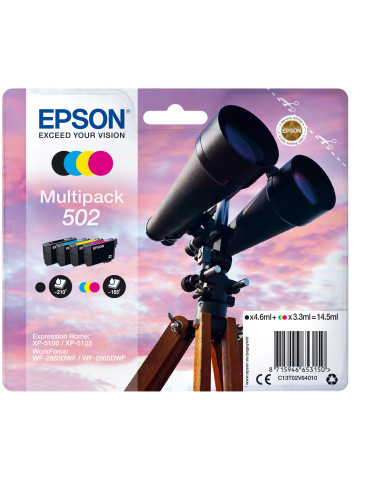 Epson 502 ink cartridge 1 pc(s) Original Standard Yield Black, Cyan, Magenta, Yellow