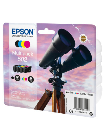 Epson 502 ink cartridge 1 pc(s) Original Standard Yield Black, Cyan, Magenta, Yellow