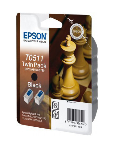 Epson Chess Twinpack Black T0511