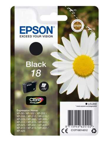 Epson Daisy Enpack svart 18 Claria Home-bläck