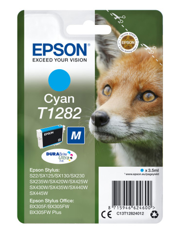 Epson Fox Enpack cyan T1282 DURABrite Ultra-bläck
