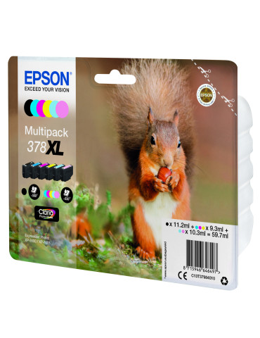Epson Squirrel 378XL ink cartridge 1 pc(s) Original High (XL) Yield Black, Cyan, Light Cyan, Magenta, Light magenta, Yellow