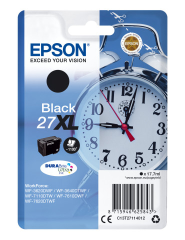 Epson Alarm clock C13T27114012 ink cartridge 1 pc(s) Original High (XL) Yield Black