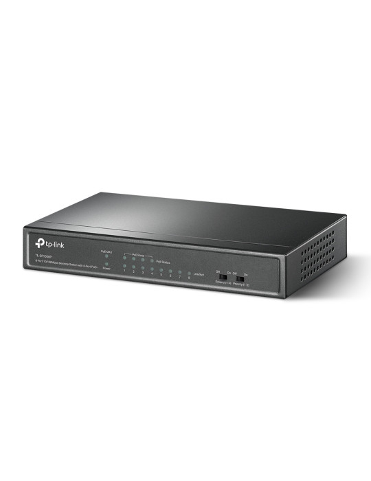 TP-Link TL-SF1008P Unmanaged Fast Ethernet (10 100) Power over Ethernet (PoE) Black