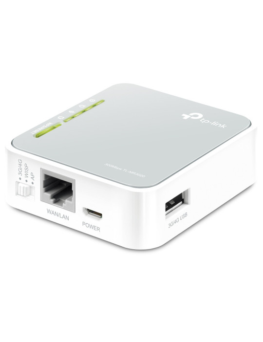 TP-Link TL-MR3020 langaton reititin Nopea Ethernet Yksi kaista (2,4 GHz) Harmaa, Valkoinen