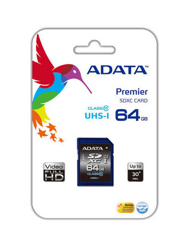 ADATA SDXC 64GB UHS Luokka 10