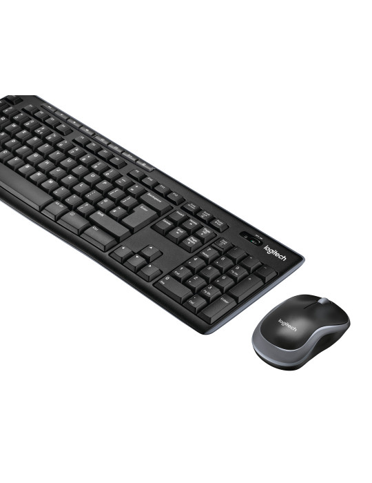 Logitech 920-004535 keyboard Mouse included Universal RF Wireless QWERTY Nordic Black