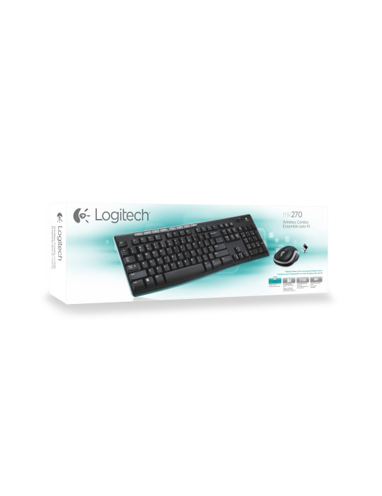 Logitech 920-004535 keyboard Mouse included Universal RF Wireless QWERTY Nordic Black