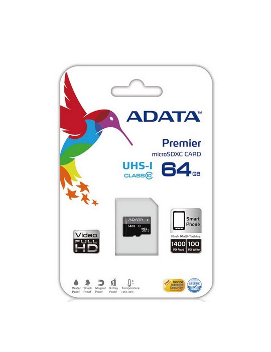 ADATA Micro SDXC 64GB MicroSDXC UHS Class 10