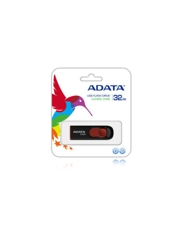ADATA 32GB C008 USB flash drive USB Type-A 2.0 Black, Red ADATA 32GB C008 USB flash drive USB Type-A 2.0 Black, Red