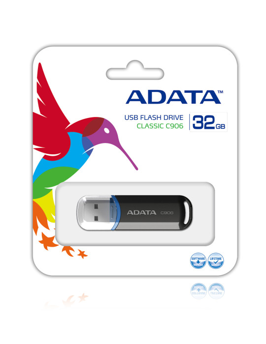 ADATA 32GB C906 USB-sticka USB Type-A 2.0 Svart