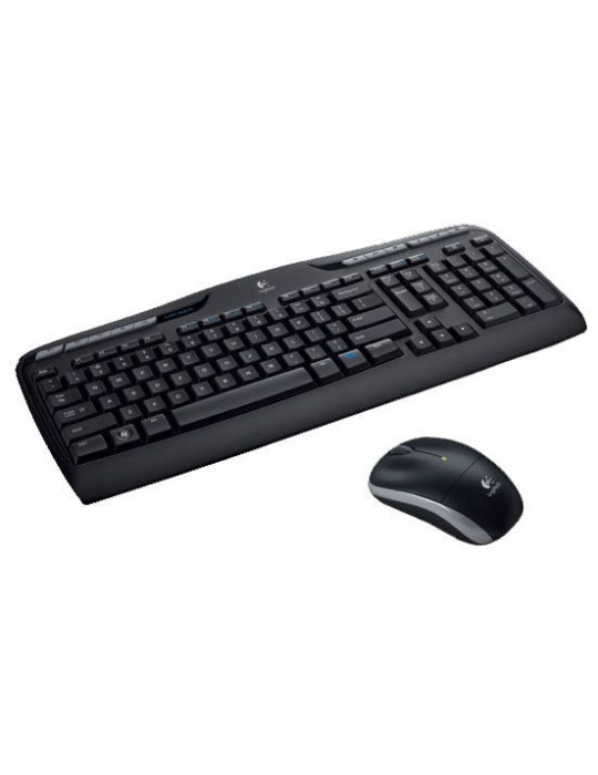 Logitech Wireless Combo MK330 keyboard Mouse included Office RF Wireless QWERTY US International Black