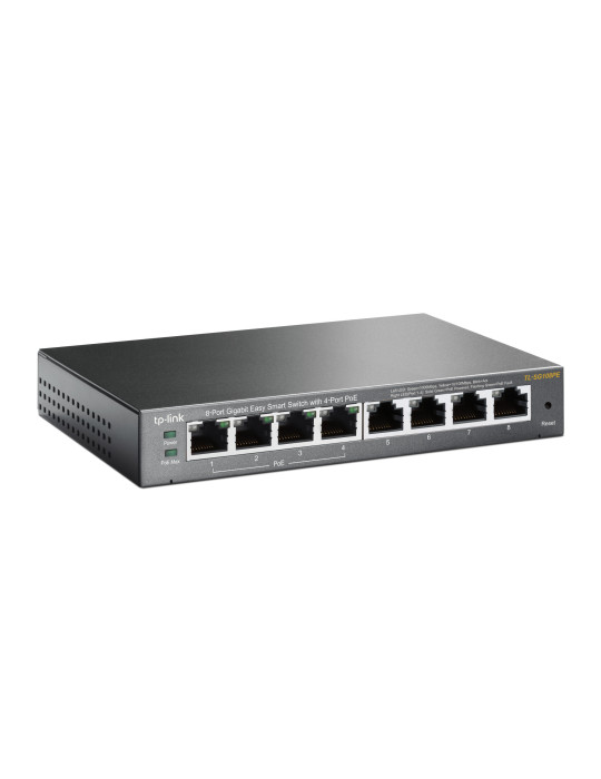 TP-Link TL-SG108PE Managed L2 Gigabit Ethernet (10 100 1000) Power over Ethernet (PoE) Black