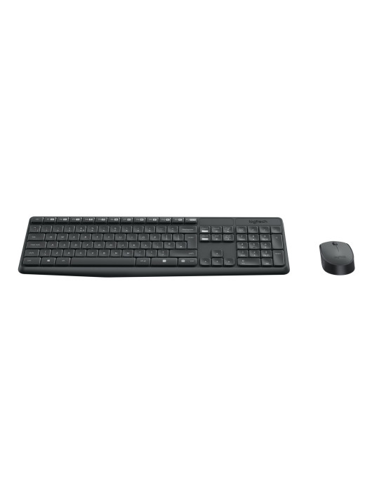 Logitech 920-007921 keyboard Mouse included Universal USB QWERTY Nordic Gray