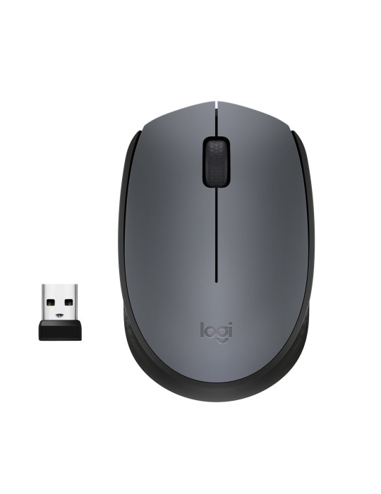 Logitech M170 Grey-K mouse Office Ambidextrous RF Wireless Optical 1000 DPI