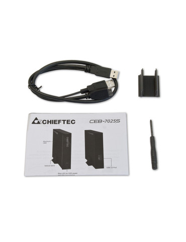 Chieftec CEB-7025S tallennusaseman kotelo HDD- SSD-kotelo 2.5"