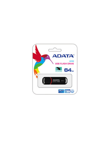 ADATA 64GB DashDrive UV150 USB flash drive USB Type-A 3.2 Gen 1 (3.1 Gen 1) Black ADATA 64GB DashDrive UV150 USB flash drive USB Type-A 3.2 Gen 1 (3.1 Gen 1) Black