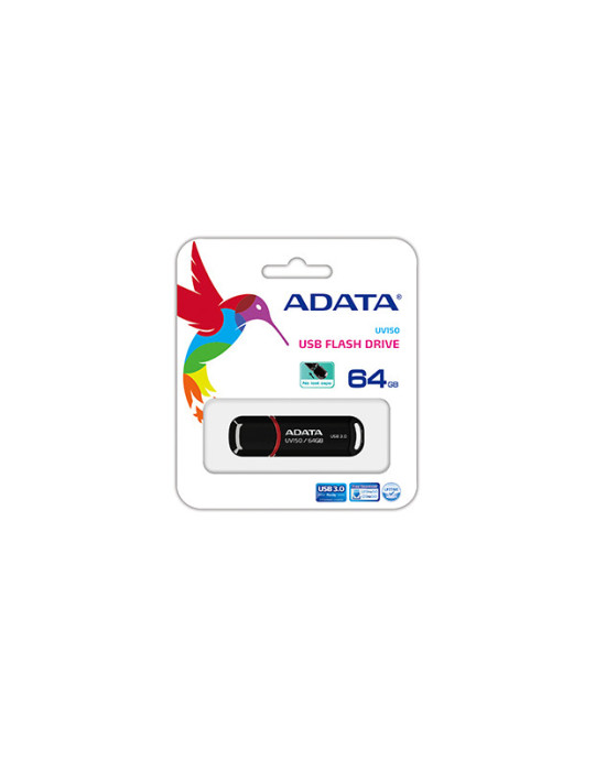 ADATA 64GB DashDrive UV150 USB flash drive USB Type-A 3.2 Gen 1 (3.1 Gen 1) Black