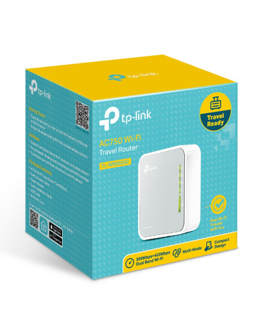 TP-Link TL-WR902AC trådlös router Snabb Ethernet Dual-band (2,4 GHz   5 GHz) 4G Vit