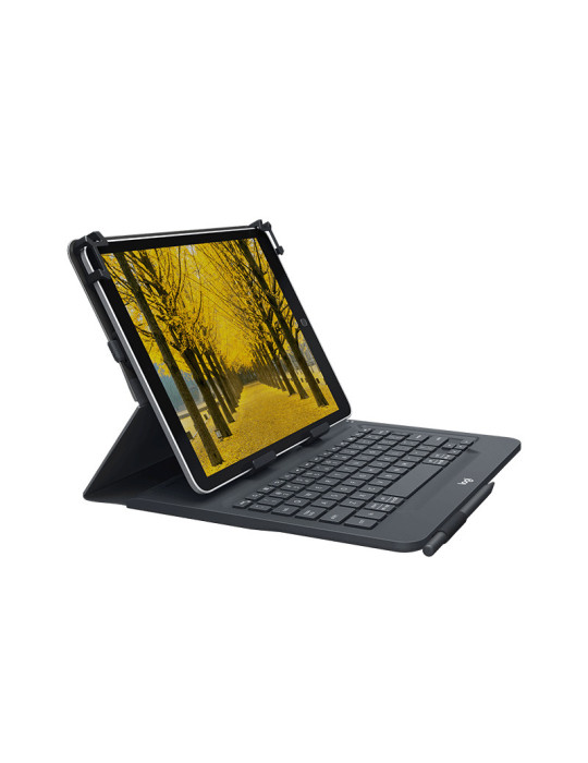 Logitech 920-008340 mobile device keyboard Danish Bluetooth Black