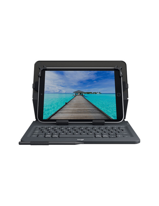 Logitech 920-008340 mobile device keyboard Danish Bluetooth Black