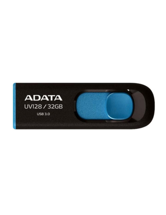 ADATA DashDrive UV128 128GB USB-sticka USB Type-A 3.2 Gen 1 (3.1 Gen 1) Svart, Blå