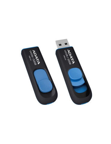 ADATA DashDrive UV128 128GB USB-muisti USB A-tyyppi 3.2 Gen 1 (3.1 Gen 1) musta, Sininen ADATA DashDrive UV128 128GB USB-muisti USB A-tyyppi 3.2 Gen 1 (3.1 Gen 1) musta, Sininen