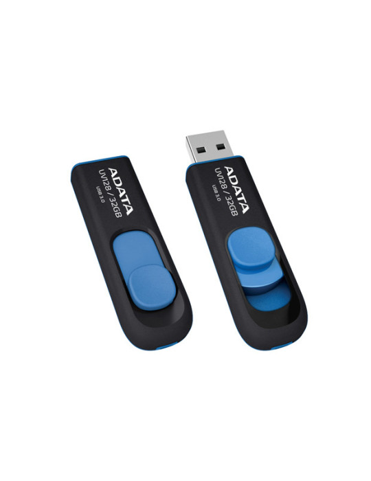 ADATA DashDrive UV128 128GB USB-sticka USB Type-A 3.2 Gen 1 (3.1 Gen 1) Svart, Blå