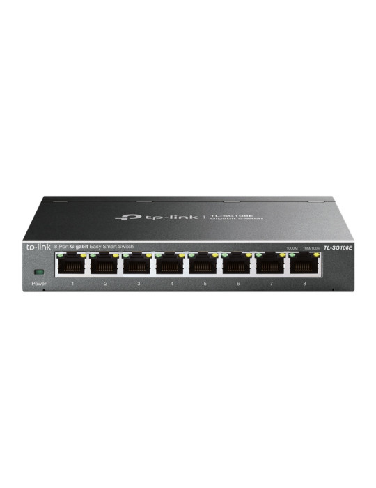 TP-Link TL-SG108E Managed L2 Gigabit Ethernet (10 100 1000) Black