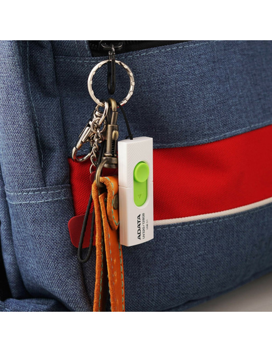 ADATA UV320 USB-muisti 128 GB USB A-tyyppi 3.2 Gen 1 (3.1 Gen 1) Vihreä, Valkoinen