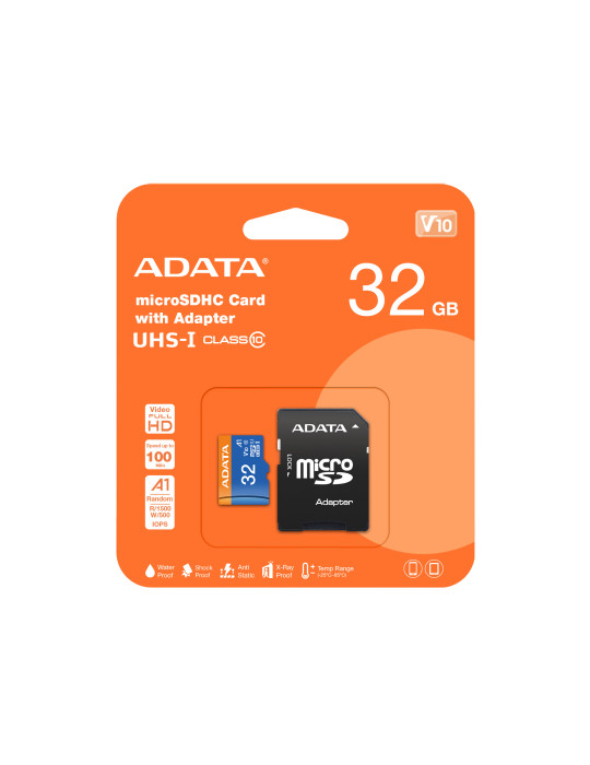 ADATA 32GB, microSDHC, Class 10 UHS-I Luokka 10