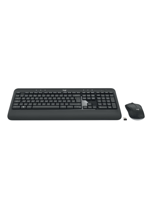 Logitech 920-008683 keyboard Mouse included Universal USB QWERTY Nordic Black, White