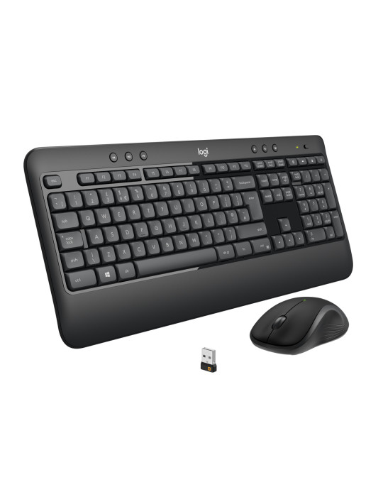 Logitech 920-008685 keyboard Mouse included Universal USB QWERTY US International Black, White