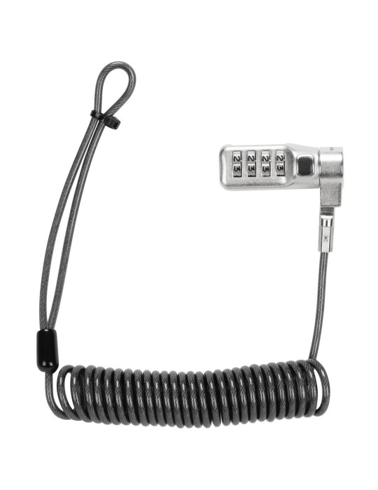 Targus DEFCON 3-in-1 kabellås Silver 2 m