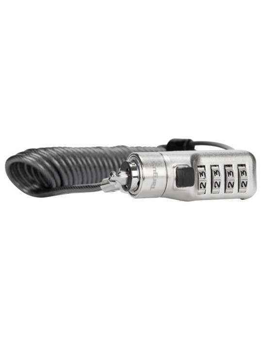 Targus DEFCON 3-in-1 kabellås Silver 2 m