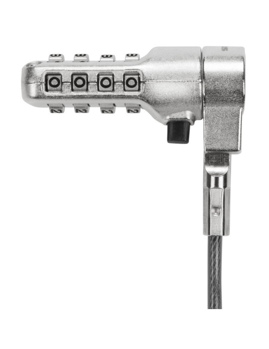 Targus DEFCON 3-in-1 kabellås Silver 2 m