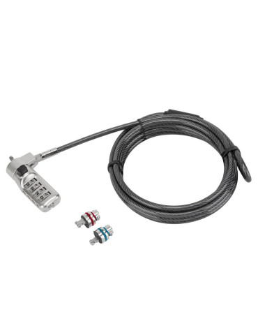 Targus ASP86GL cable lock Silver 78.7" (2 m)