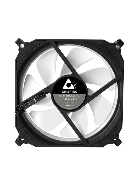 Chieftec CF-1225RGB computer cooling system Computer case Fan 4.72" (12 cm) Black