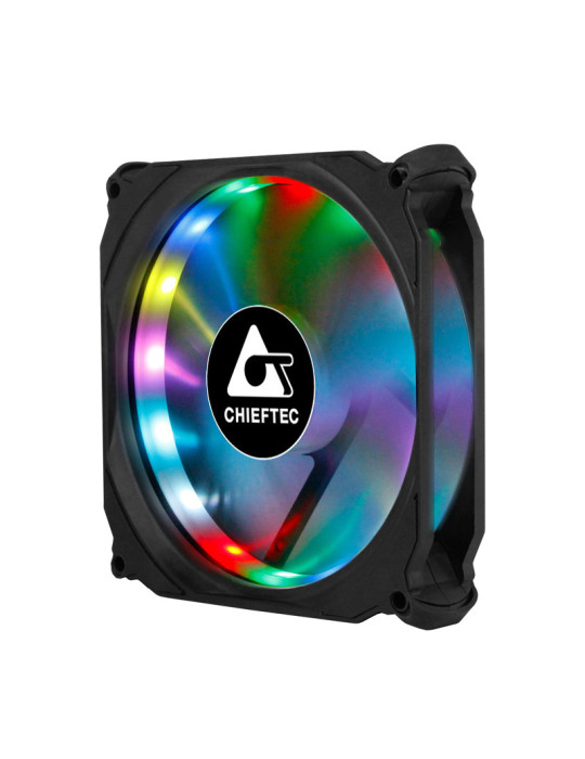 Chieftec CF-1225RGB computer cooling system Computer case Fan 4.72" (12 cm) Black