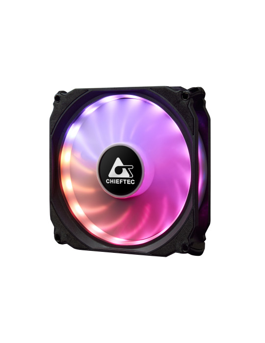 Chieftec CF-3012-RGB computer cooling system Computer case Fan 4.72" (12 cm) Black