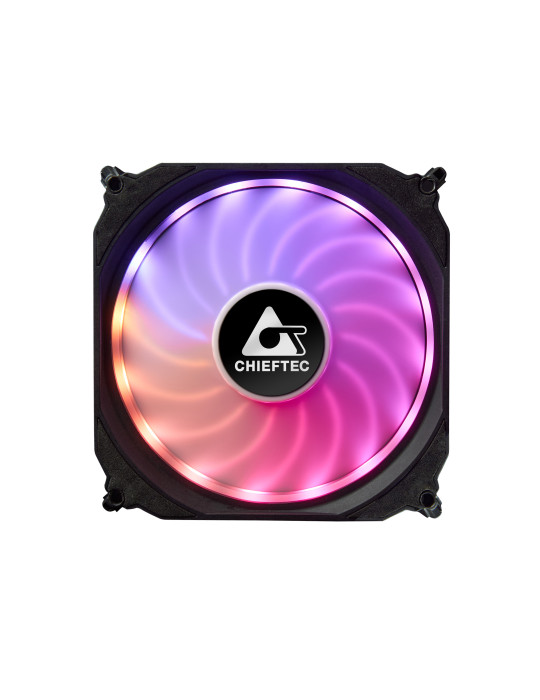 Chieftec CF-3012-RGB computer cooling system Computer case Fan 4.72" (12 cm) Black